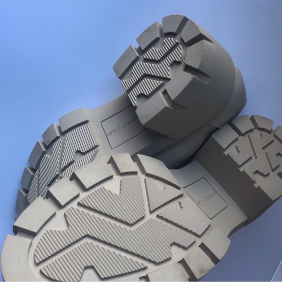 Women’s Sz 8 Sincerely Jules Dylan Chunky Cork Loafers Sand/Neutral | Vegan - Picture 6 of 9